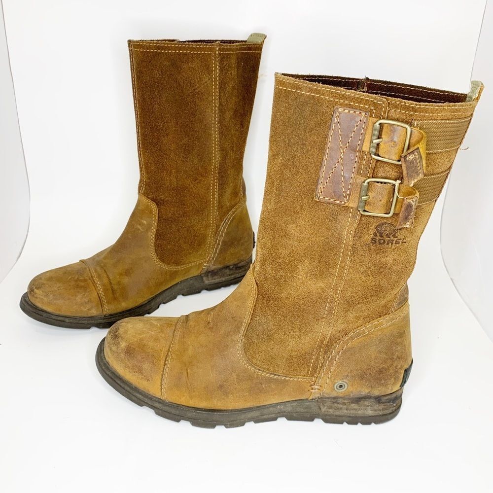 SOREL Major Pull on‎ Grizzly Bear Tan Boots Sz 6 - Picture 5 of 7